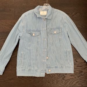 Striped Jean Jacket